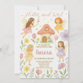 Fairy Birthday Invitation Kaart (Voorkant)