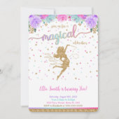 Fairy Birthday Invitation Kaart (Voorkant)
