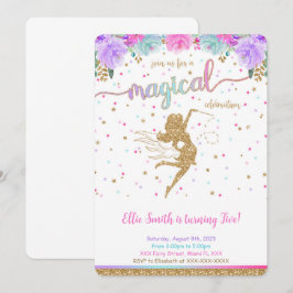 Fairy Birthday Invitation Kaart