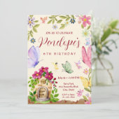 Fairy Birthday Invitation Kaart (Staand voorkant)
