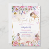 Fairy Birthday Invitation Kaart (Voorkant)