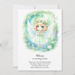 Fairy Birthday Invitation Kaart