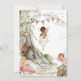 Fairy Birthday Invitation Kaart