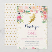 Fairy Birthday Invitation Kaart (Voorkant / Achterkant)