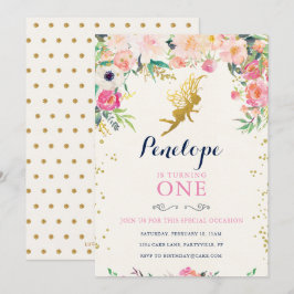 Fairy Birthday Invitation Kaart