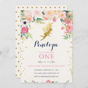 Fairy Birthday Invitation Kaart