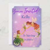 Fairy Birthday Invitation Kaart (Voorkant)