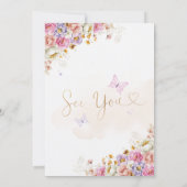 Fairy Birthday Invitation Kaart (Achterkant)