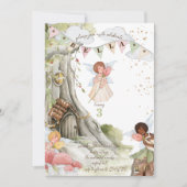 Fairy Birthday Invitation Kaart (Voorkant)