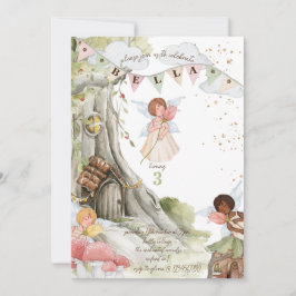 Fairy Birthday Invitation Kaart
