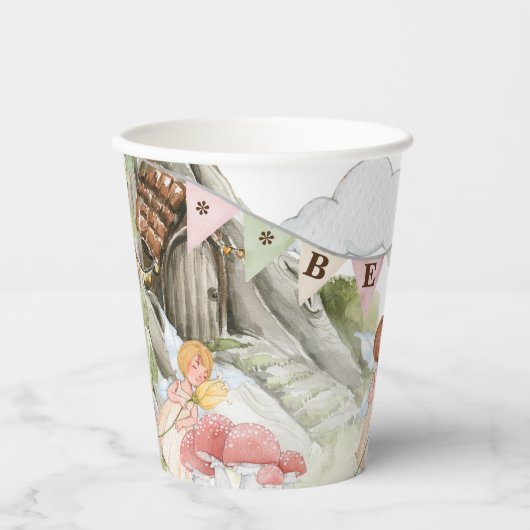 Fairy Birthday Invitation Papieren Bekers (Voorkant)