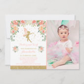 Fairy Birthday Invitation Whimsical Magical Party Kaart (Voorkant)