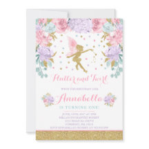 Fairy Birthday Invitation Whimsical Magical Party