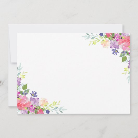 Fairy Birthday Invitation Whimsical Magical Party Kaart (Achterkant)