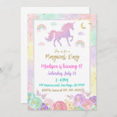 Fairy Birthday Invitation Whimsical Magical Party Kaart (Voorkant / Achterkant)