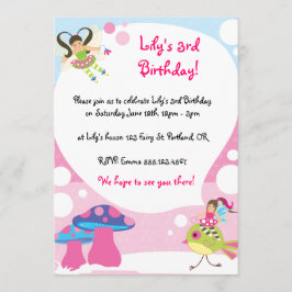 Fairy Birthday Invites Kaart