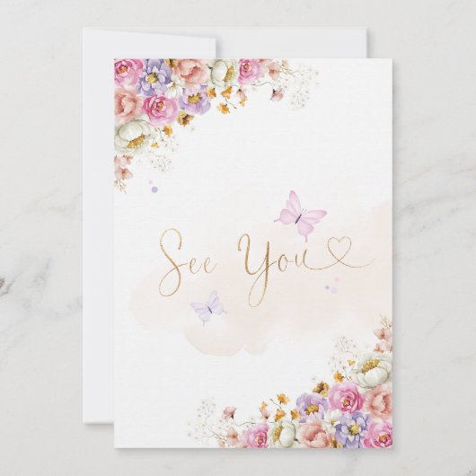 Fairy Birthday Kaart (Achterkant)