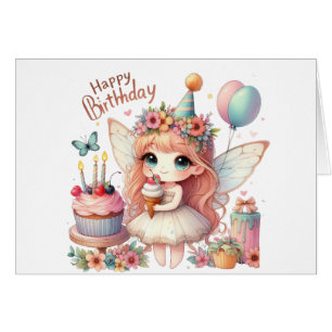 Fairy Birthday Kaart