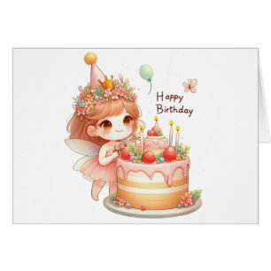 Fairy Birthday Kaart