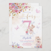 Fairy Birthday Kaart (Voorkant / Achterkant)