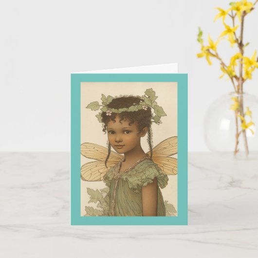  "Fairy Birthday"-Kaart Kaart (Gele Bloem)