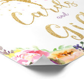 Fairy Birthday-kaarten en cadeautjes voor baby Gir Poster (Hoek)