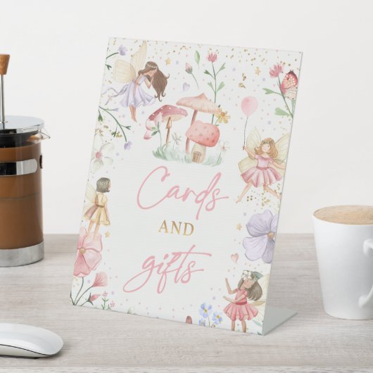 Fairy Birthday-kaartjes en geschenken Reclamebord Met Voetstuk (Insitu)