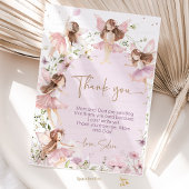 Fairy Birthday Party Bedankkaart