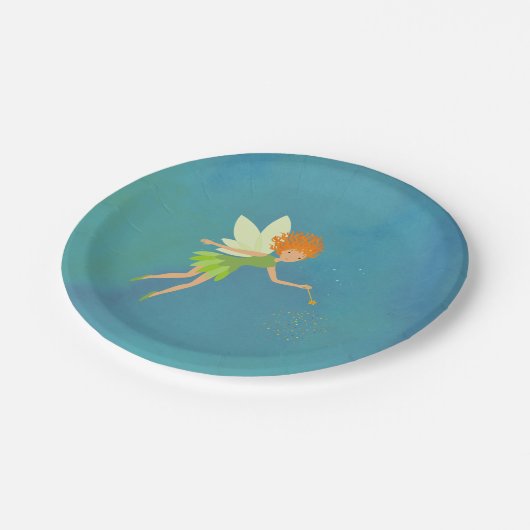 Fairy Birthday Party Borden Papieren Bordje (Gekanteld)