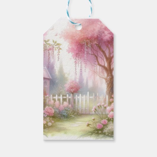 Fairy Birthday Party Cadeaulabel (Achterkant)