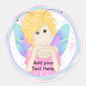 Fairy Birthday Party Cupcake Toppers Stickers (Voorkant)