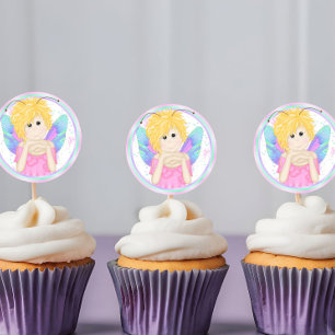 Fairy Birthday Party Cupcake Toppers Stickers