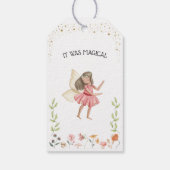 Fairy Birthday Party Favor Gift Labels Cadeaulabel (Achterkant)