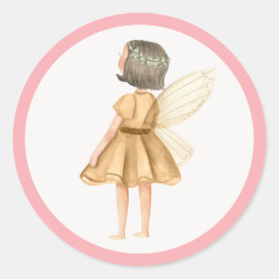 Fairy Birthday Party Favor Ronde Sticker