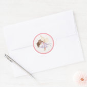Fairy Birthday Party Favor Ronde Sticker (Envelop)