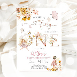 Fairy Birthday Party Invitation Kaart