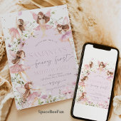 Fairy Birthday Party Invitation Kaart