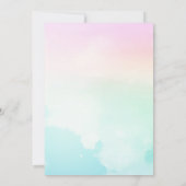 Fairy Birthday Party Invitation Kaart (Achterkant)