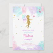 Fairy Birthday Party Kaart (Voorkant)