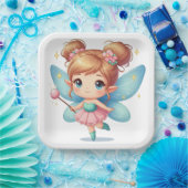 Fairy Birthday Party Papieren Bordje (Feest)