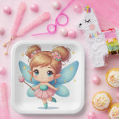 Fairy Birthday Party Papieren Bordje (Feest)