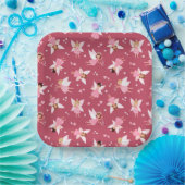 Fairy Birthday Party Roze Papieren Bordje (Feest)