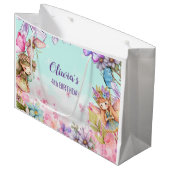 Fairy Birthday Princess Fairy Birthday Gift Bag Groot Cadeauzakje (Voorkant Gekanteld)