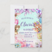 Fairy Birthday Princess Fairy Birthday Invitation Kaart (Voorkant)