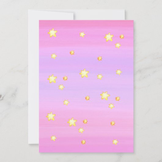 Fairy Birthday Uitnodiging / Joint Twins Party (Achterkant)