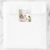 Fairy Birthday Vierkante Sticker (Tas)