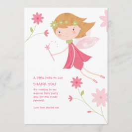 Fairy Birthday - whimsical - Hartelijk dank Bedankkaart