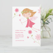 Fairy Birthday - whimsical - Hartelijk dank Bedankkaart (Staand voorkant)