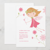 Fairy Birthday - whimsical - Hartelijk dank Bedankkaart (Voorkant / Achterkant)