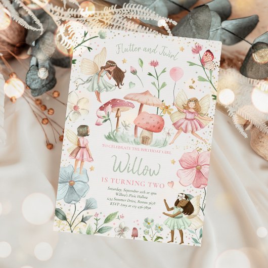 Fairy Birthday Whimsical Princess Fairy Birthday I Kaart